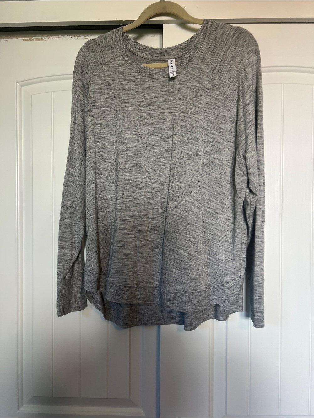 Athleta Lightweight Crewneck sweatshirt - Heather Gray - 2X